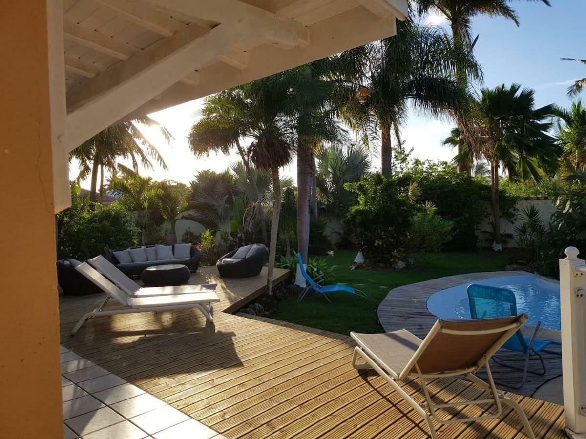 Villa Iguanou Et Piscine En Bord De Mer Proche Plages Marina Et Golf Saint-Francois  Bagian luar foto