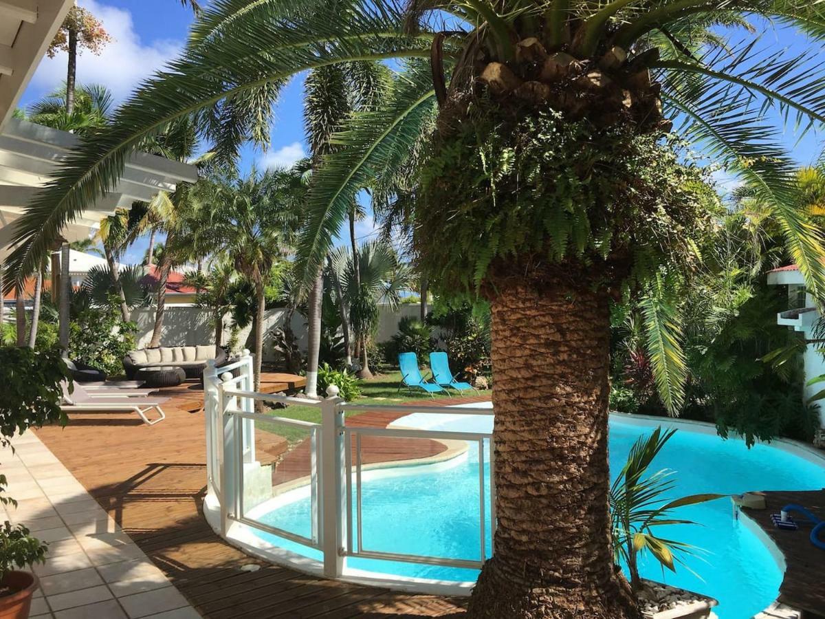 Villa Iguanou Et Piscine En Bord De Mer Proche Plages Marina Et Golf Saint-Francois  Bagian luar foto