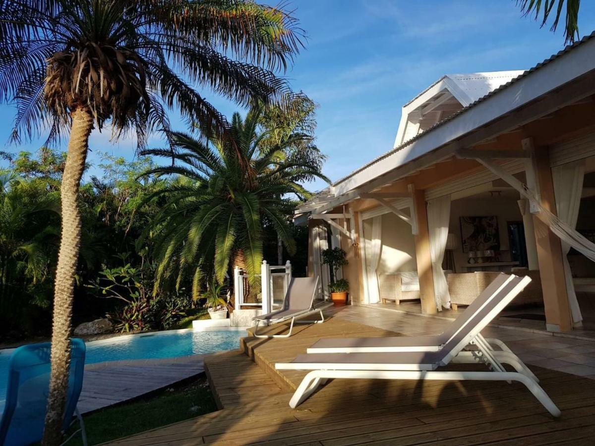 Villa Iguanou Et Piscine En Bord De Mer Proche Plages Marina Et Golf Saint-Francois  Bagian luar foto