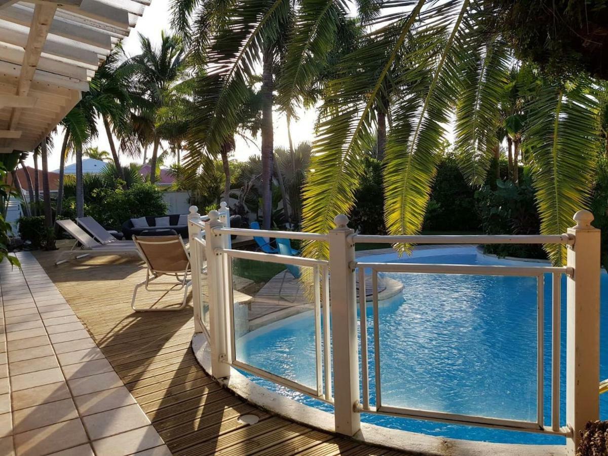 Villa Iguanou Et Piscine En Bord De Mer Proche Plages Marina Et Golf Saint-Francois  Bagian luar foto