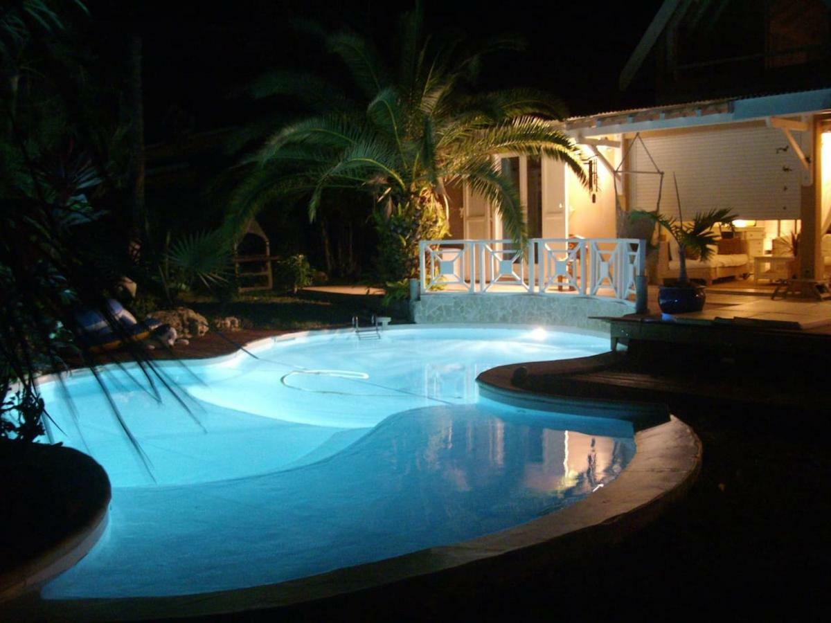 Villa Iguanou Et Piscine En Bord De Mer Proche Plages Marina Et Golf Saint-Francois  Bagian luar foto